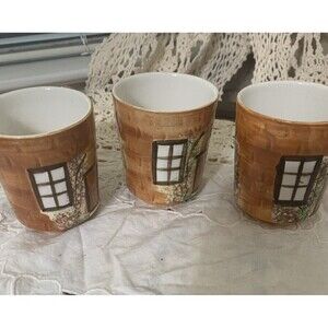 Vintage Price Kensington English Cottage Ware 845007 Tea Coffee Cups 8oz Set 3